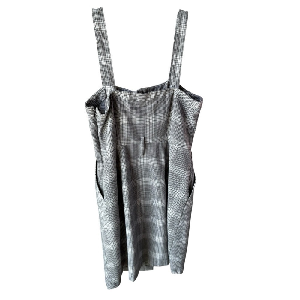 Abercrombie & Fitch Gray Plaid Button Front Dress‎ - Picture 6 of 8